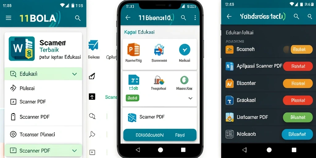 Antarmuka 11BOLA yang sederhana dan fungsional untuk Scanner PDF.