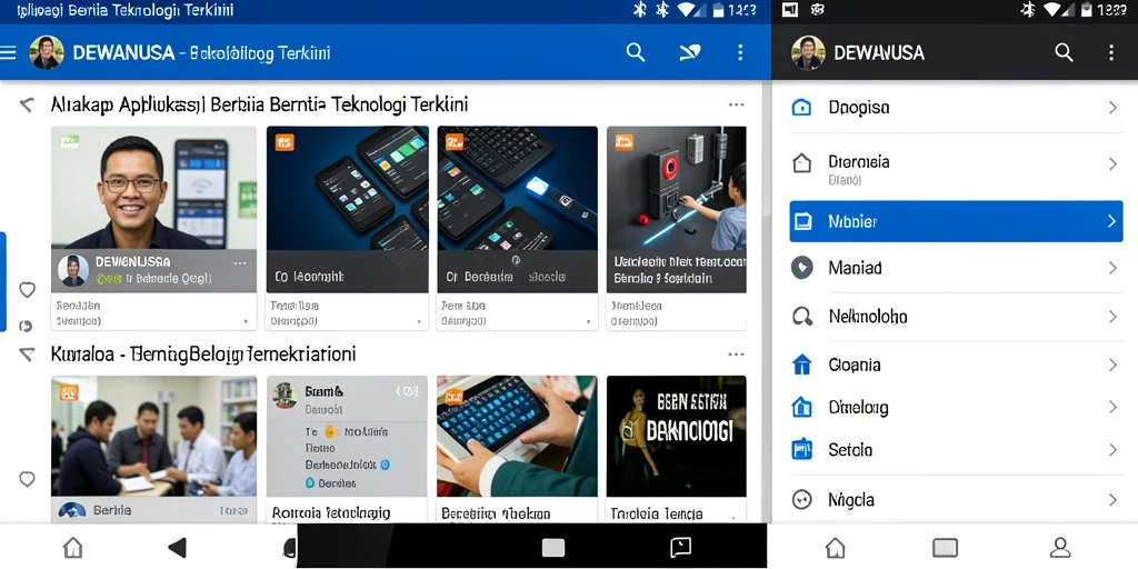 Antarmuka aplikasi DEWANUSA yang modern dan user-friendly.