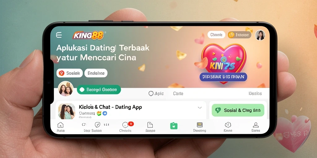 Tampilan antarmuka KING88 yang intuitif dan menarik untuk pengguna Dating App.
