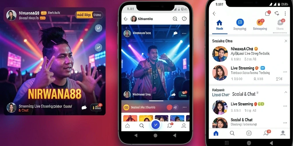 Tampilan antarmuka NIRWANA88 menunjukkan fitur Live Streaming yang menarik.