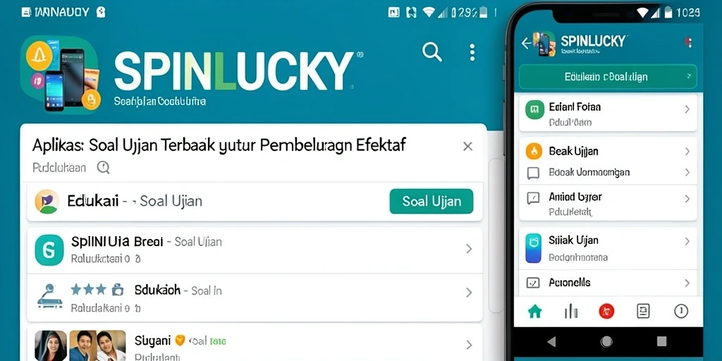 Tampilan antarmuka SPINLUCKY yang modern dan interaktif.