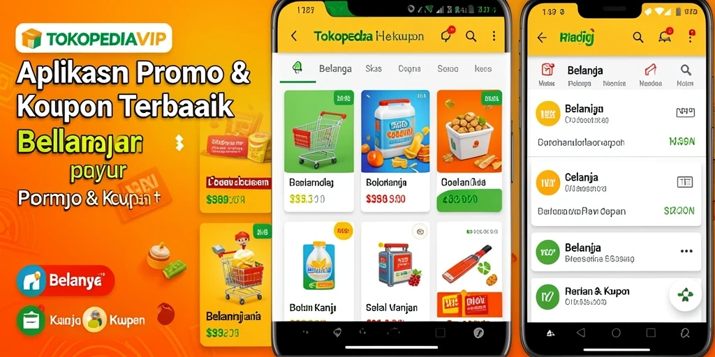 Antarmuka TOKOPEDIAVIP yang sederhana dan fungsional untuk belanja pintar.