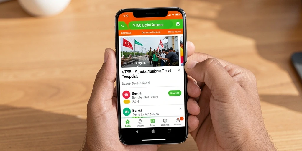 Antarmuka aplikasi VT38 yang informatif dan mudah digunakan.