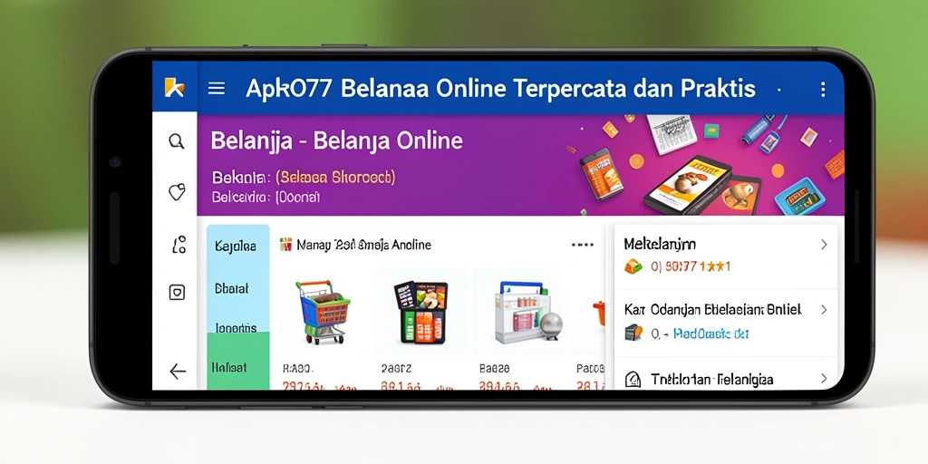 Tampilan antarmuka ZORO77 yang sederhana dan menarik