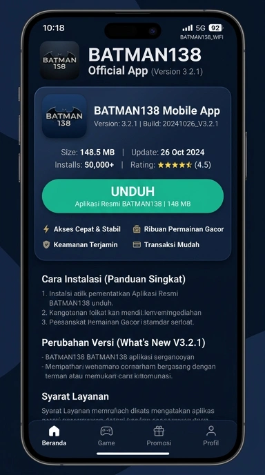 Unduh APK batman138 untuk Pengguna Android di Indonesia