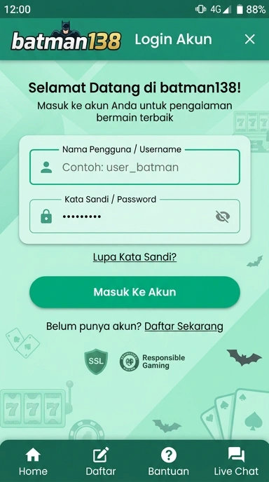 Masuk ke Akun batman138 dengan Mudah dan Cepat